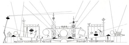 Dessin des Nuits Fantastiques du Loto créées par Serge Marie Aubry