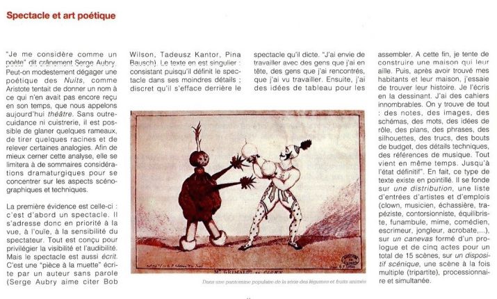 Interview de Serge Marie Aubry pour AS Actualité de la Scénographie